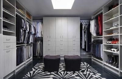 Melamine Sliding Door Built in Wooden Bedroom Wardrobe