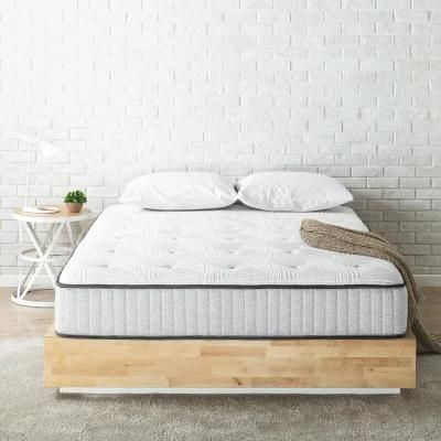 Comprerssed Bedroom Mattress 30cm High with Relaxing Pocket Spring and Massage Wave Foam Layer King Size Memory Foam Mattress