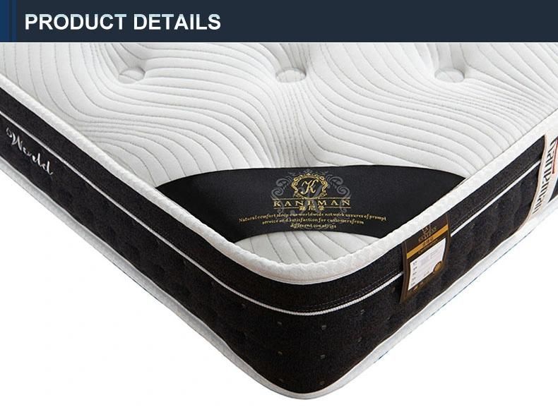 High Quality 10inch Full Size Latex Foam Vacuum Rolled Mattress for Bedroom