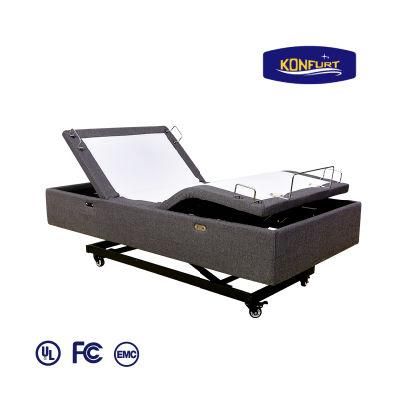 Bedroom Furniture up and Down Adjustable Electric Lifting Massage Bed