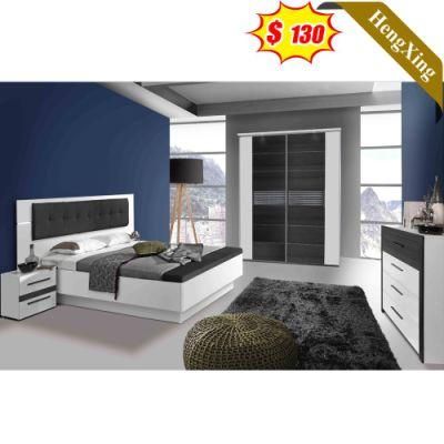 Dark Gary Mixed Color Modern Wooden Home Furniture Bedroom Set