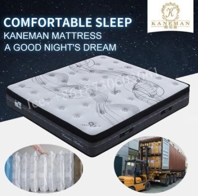 Star Hotel Bed Mattress Luxury Memory Foam Mattress Flat Packed Mattress