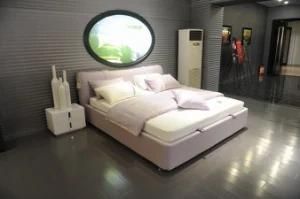Popular Modern Style Geniune Leather Bed (AS-07530)