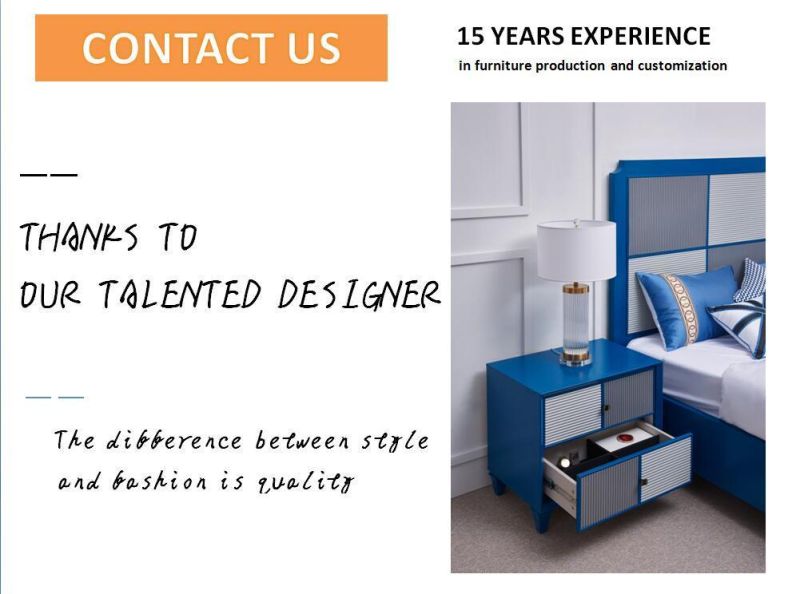 Hot Selling King Size High Gloss Bedroom Furniture Modern Design Bedroom Set