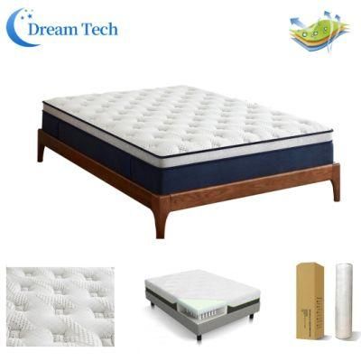 Hot-Selling Euro Top Memory Foam Spring Rollpack Mattress Belgium Latex Cheap Mattress