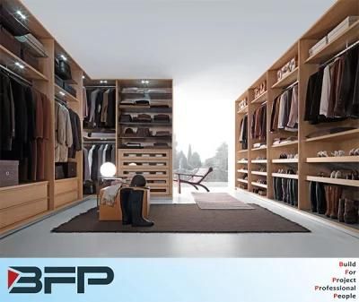 Modern Home Furniture Melamine Bedroom Wardrobe Customized Closet
