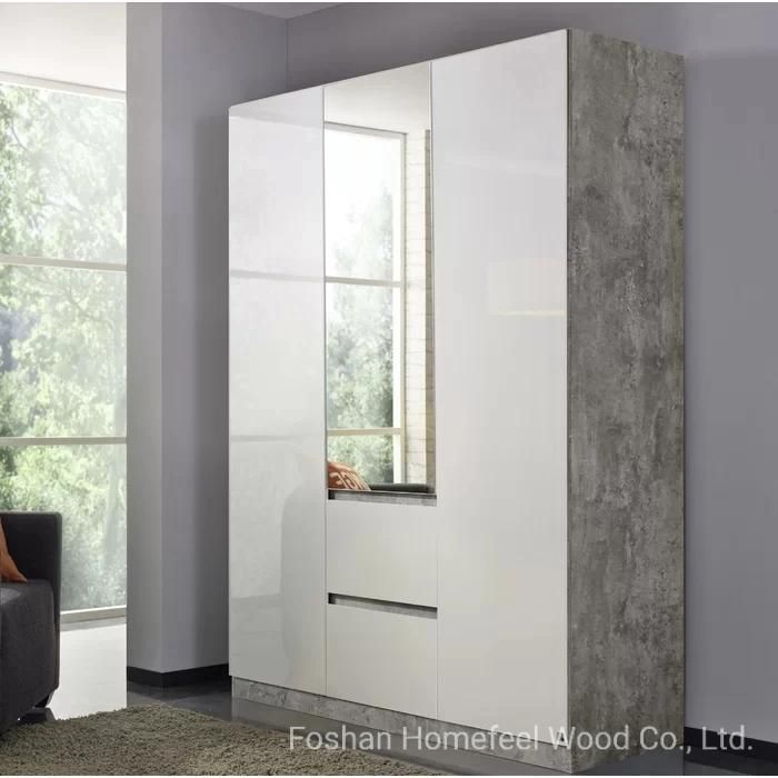MDF Modern Home Bedroom Wooden Wardrobe Furniture (HF-WB15)