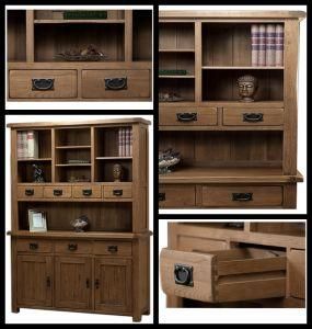 High Quality Solid Oak Large Dresser with SGS (HSRU-0012)