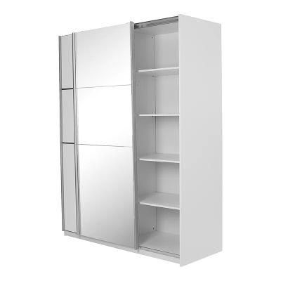 Modern Bedroom Furniture Clothes Storage Glass Sliding Door Wardrobe Closet