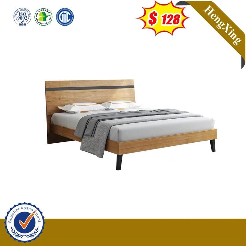 High Quality Simple Design Wooden Home Double King Children Bedroom Bed UL-9gd067