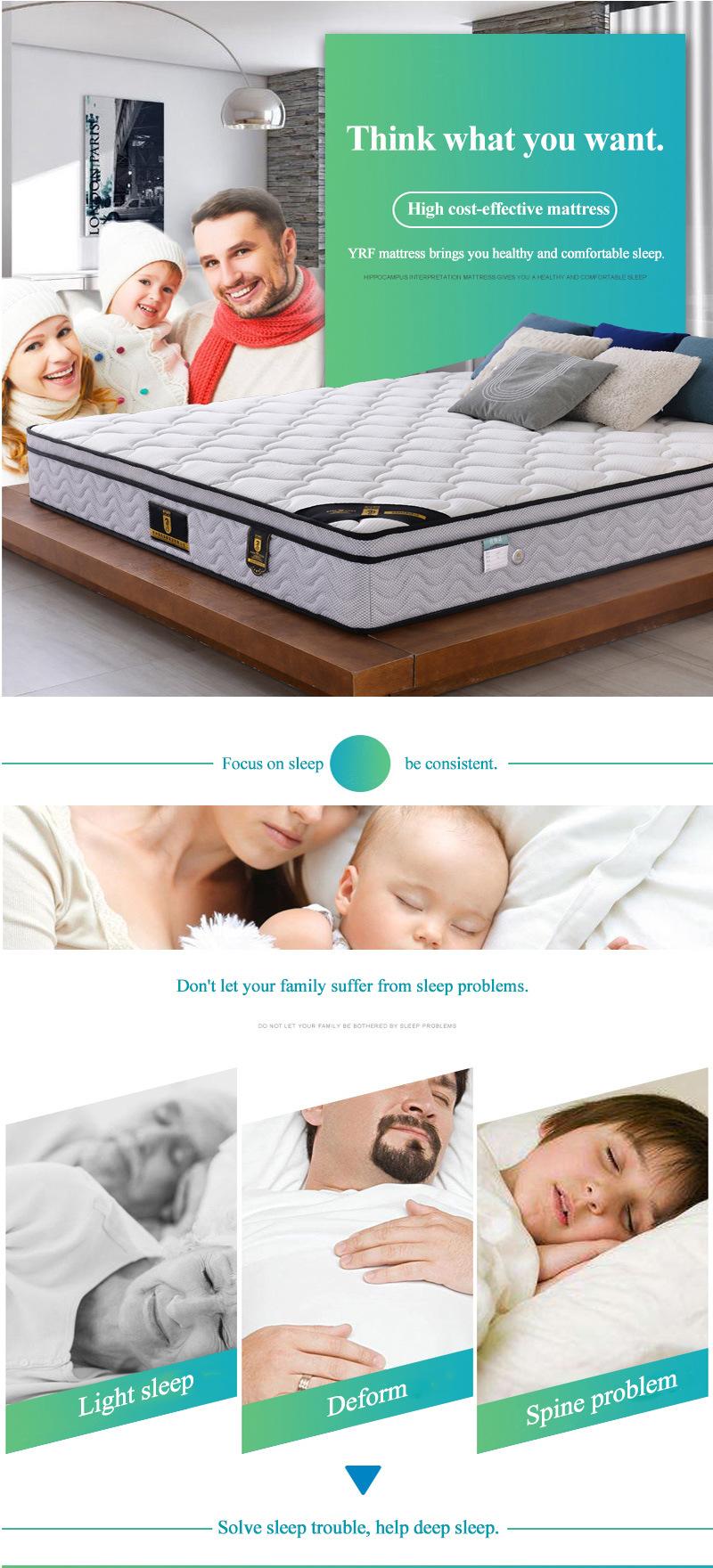 Hot Sale Luxury Bedroom Soft Single Bed Memory Foam Mattress