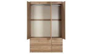 Size 185cm*119cm*59cm Oak Color Large Storage 4 Drawer Wooden 3 Doors Wardrobe Closet