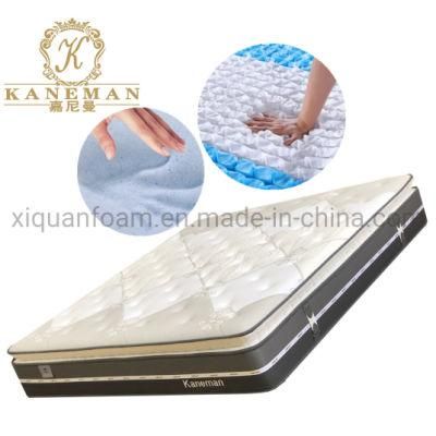China Factroy Individual Pocket Spring Mattress King Size Memory Foam Bed Spring Mattress