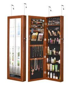 Full Length Wall&Door Mounted Jewelry or Cosmetic Cabinet Cosmetic Organizer Multi-Functional Mirror Armoire