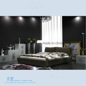 High Quality Soft Leather Bed of Bedroom Furniture (HW-KF321B)