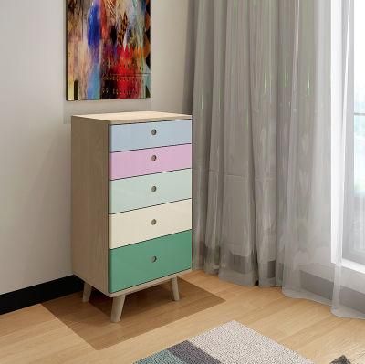 Wholesale Wood Furniture Bedroom Living Room Furniture 5 Drawer Chest