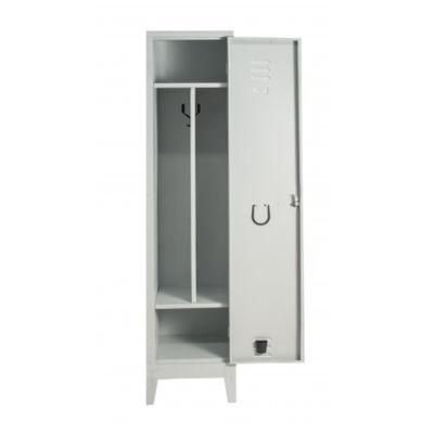 Locker Room Painted Metal Wrdrobe Locker with Dirty/Clean Partition with 1 Door