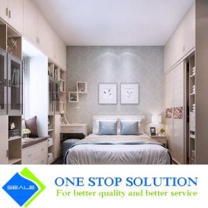 White Wood Color Sliding Door Bedroom Furniture Wardrobe Closets (ZY 2008)