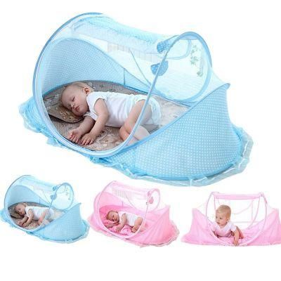 0-3 Year Old Baby Folding Mosquito Nets with Sleeping Mats Pillow Mosquito Bed Three Sets of Music Children Mosquito Nets