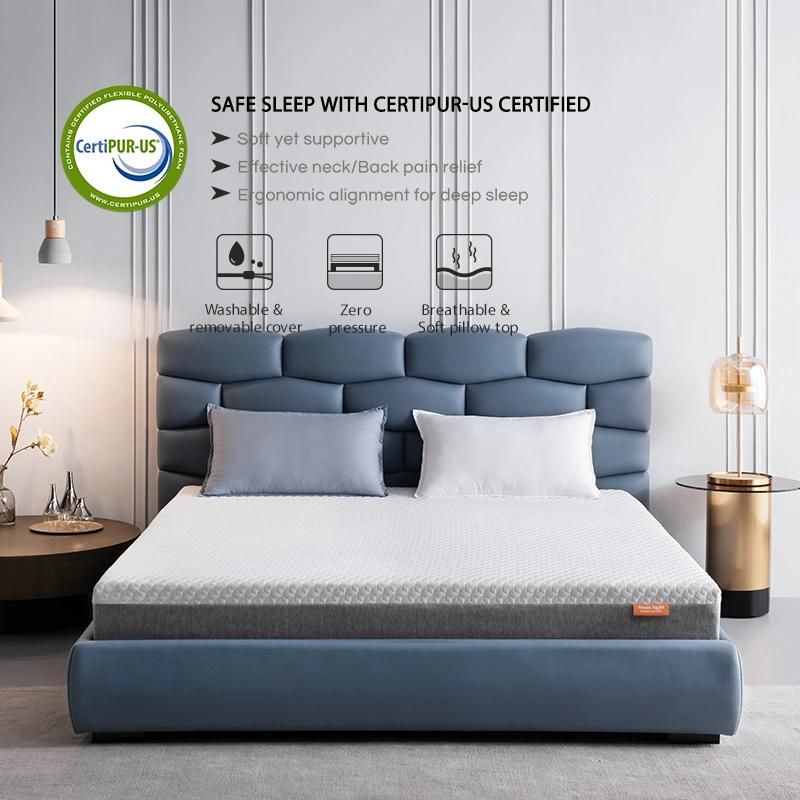 High Quality Hotel Memory Foam Bed King Size in a Box Spring Mattress
