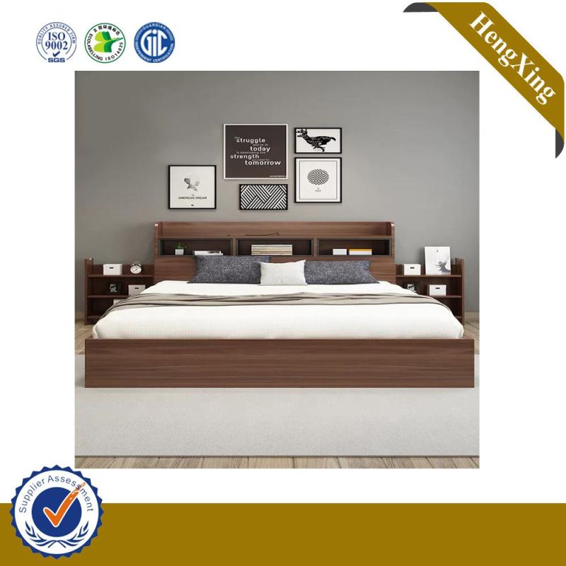 Hot Sell MDF Home Bedroom Furniture King Size Hotel Wooden Bed