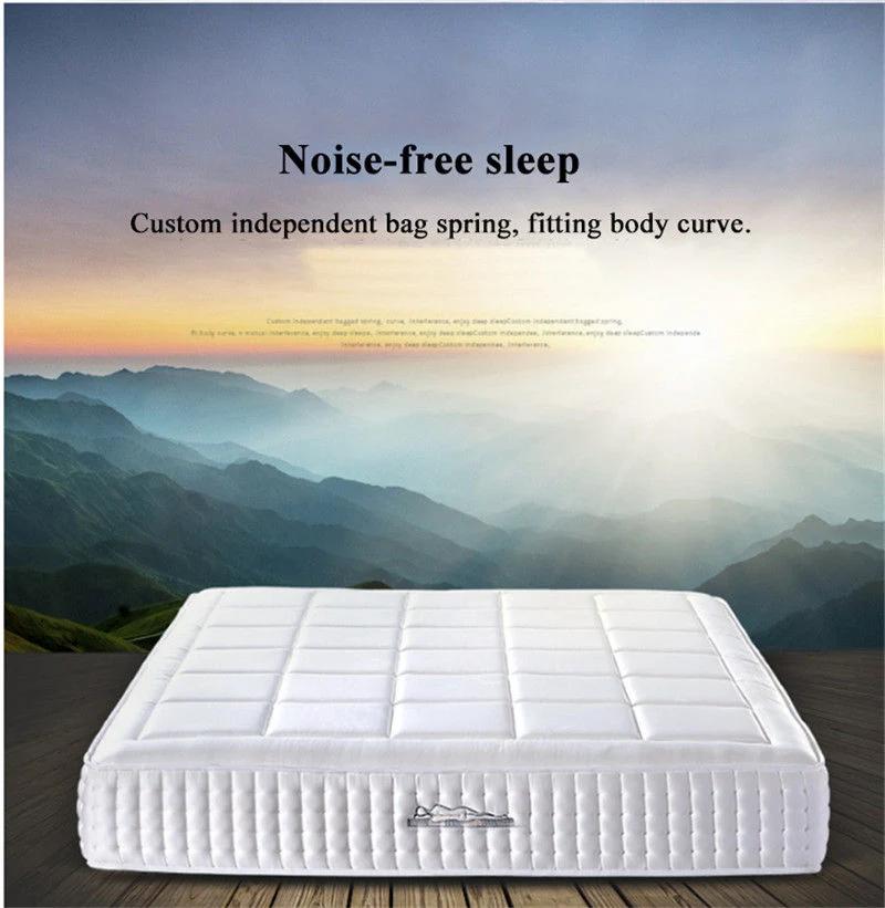 Hotel Spring Mattress Latex Vacuum Silk Fabric for Single Bed