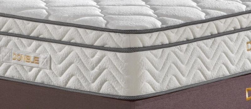 Wholesale Price Euro Queen King Size Compressed Pillow Top Latex Foam Spring Mattress