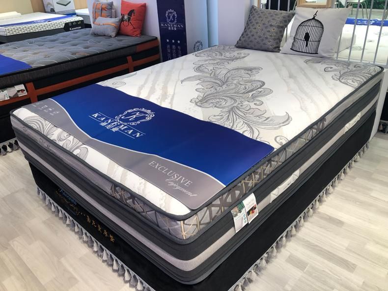 Popular Luxury Colchones Roll up Pocket Spring Mattress Manufacturer in China