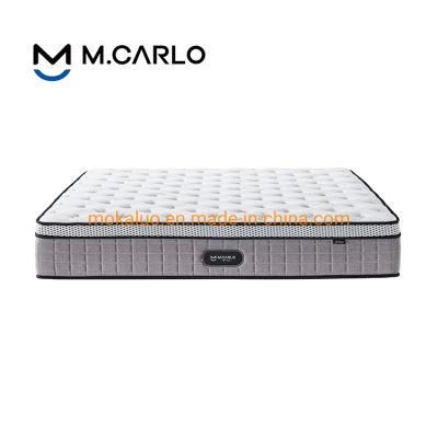 Hotel-Furniture-Bed-Mattress Twin-Double-Single-Queen-King-Calking Size Knitted Fabric- Wholesale Twin-Single-Natural Latex Spring Mattress