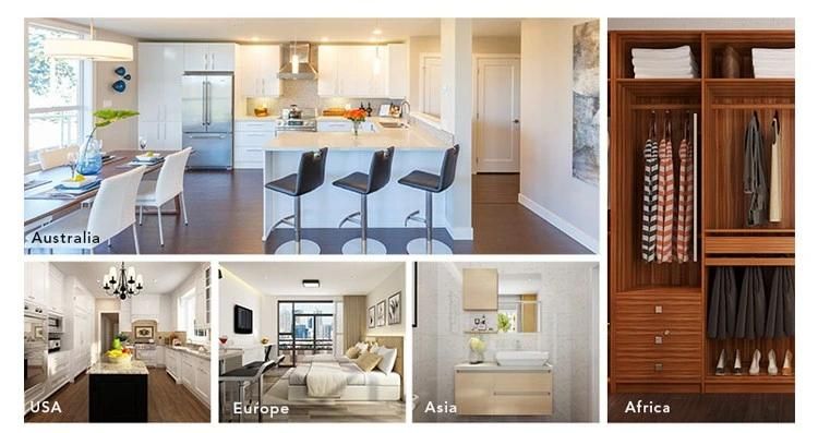 3 Doors Oppein Kitchen Wardrobe Interior Door Kabinet Closet