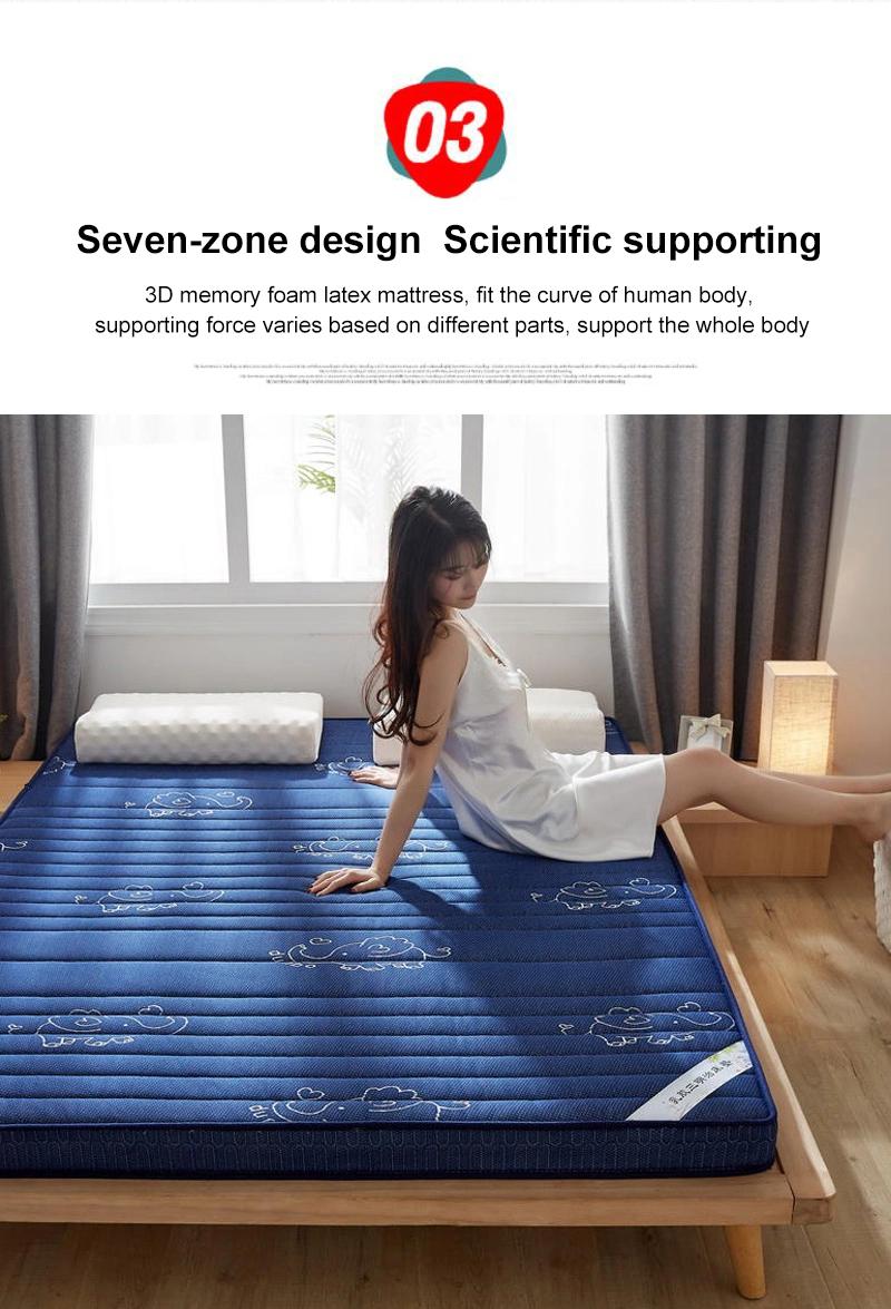 University Dorm Bed Mattress Portable Portable Warm Thailand Latex Single