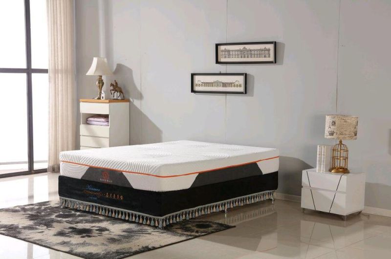 Vacuum Roll in Color Carton Box Luxury Sleeping Cool Gel Memory Foam Mattress