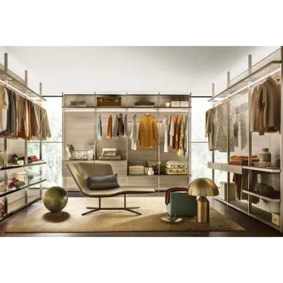 China Manufacturer Custom Space Organizer Luxury Italian Walkin Closet