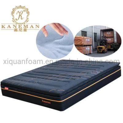 Perfect Sleep Bed Spring Mattress Firm Memory Foam King Mattress in Wooden Pallet