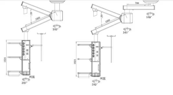 ICU Pendant for Hospital Equipment