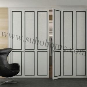 Wooden Bedroom Wooden Wardrobe Door with PVC
