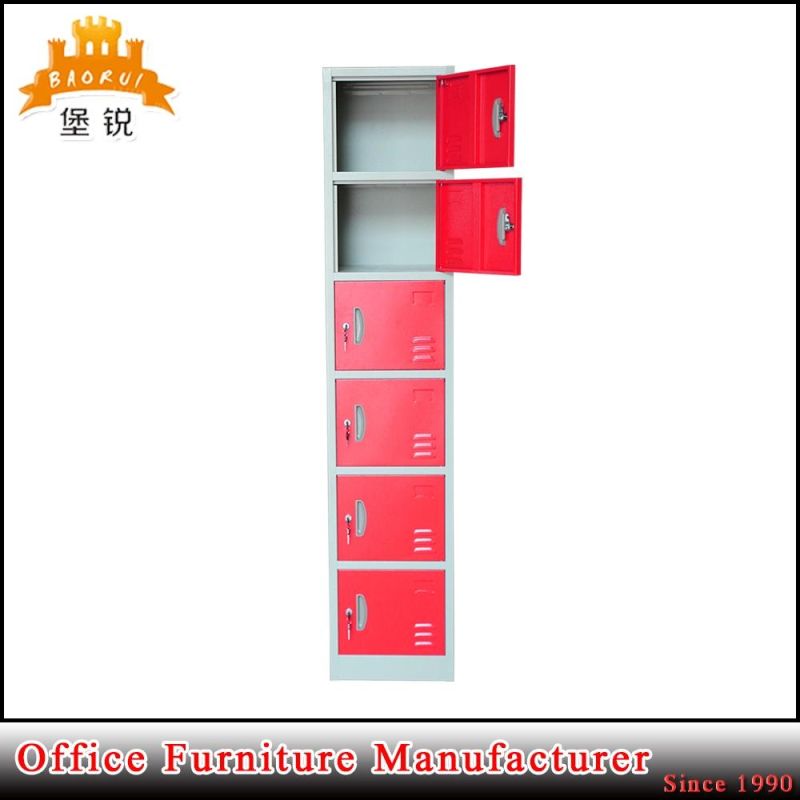 6 Doors Vintage Metal Sports Gym Storage Locker for School Students