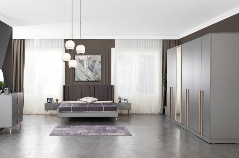 Nova Modern Home Furniture Bedroomroom Furniture Set Melamine Finish Bedroom Furniture