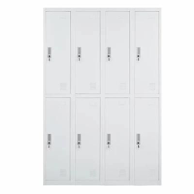 8 Door School High-Tech Student Storage Steel Wardrobe Metal Gym Locker Casillero Gimnasio