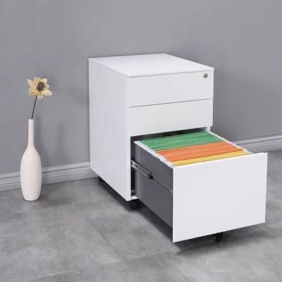 Metal Drawer Steel Mobile Pedestal A4 Filing Cabinet Drawer White Filing Cabinet