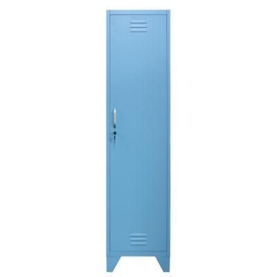 Gdlt Steel Iron Clothes Single Door Closet Metal Change Room Locker Gym Employee