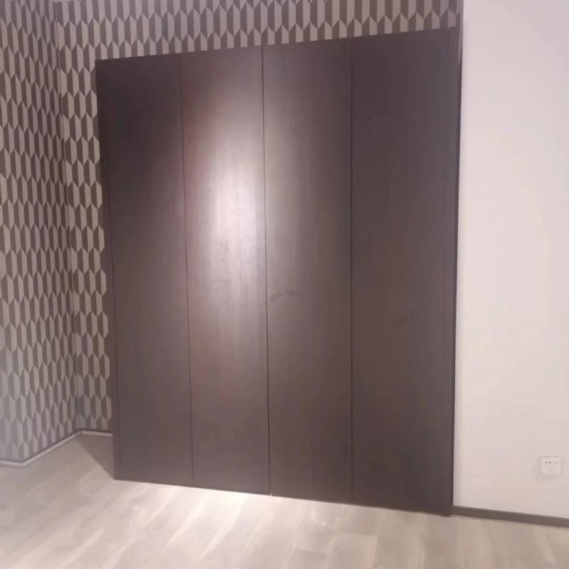 Chinese Concise Home Fty Supply Modern Bedroom Furniture 4 Door Wardrobe Flat Door Wardrobe