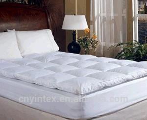 White Quilted Mattress Protector Breathable 4 Inch Mattress Topper