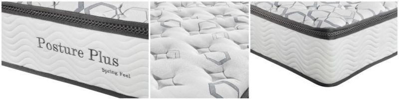 OEM/ODM Full Size Mattress King Luxury Looking Top Latex Meomory Foam Hotel Pocket Spring Bed Mattress 5 Zone Pocket - Medium -27cm High