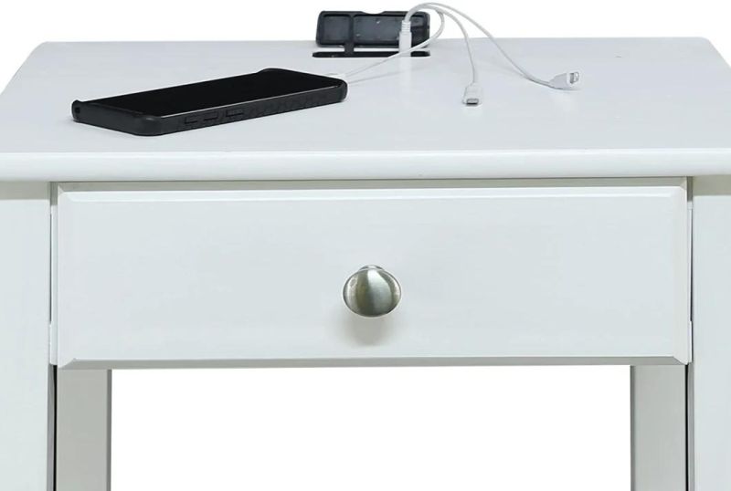 Nova Bedside Table Living Room Cabinet with USB Interface