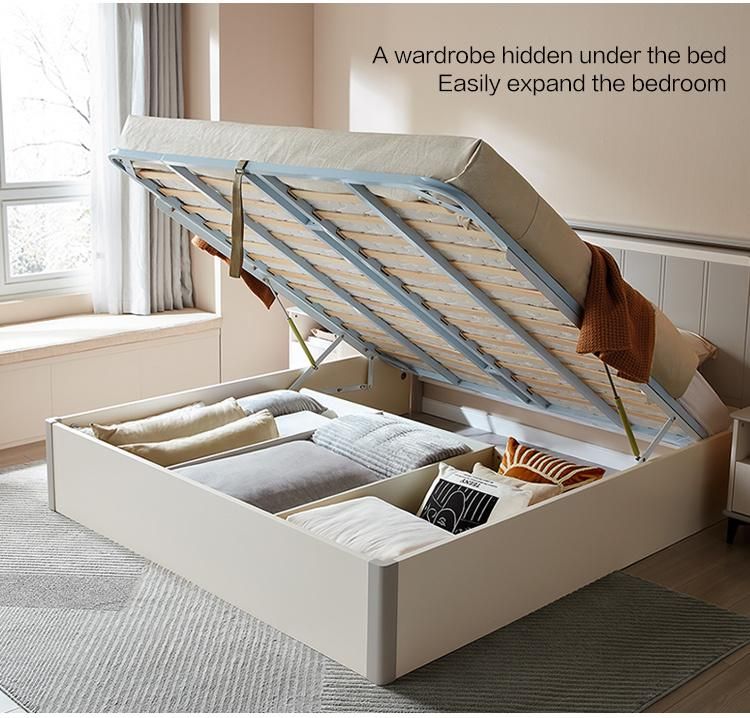 Linsy Modern King Size Wooden Double Bed Ls227A2