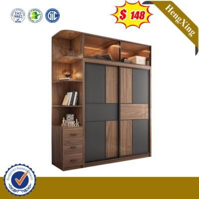 Large Storage Modern Design 2 Doors Wooden Wardrobe for Bedroom