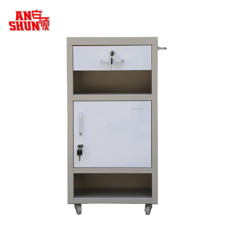 Isolation Hospital Use Metal One Drawer Patient Bedside Lockers