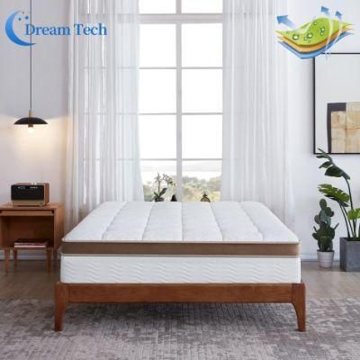 Hot Selling Queen King Size Bed Individually Pocket Spring Mattress Furniture Bedroom Sleeping Vacuum Mattress in Box