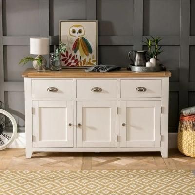 Cream Painted 3 Door Large Sideboard